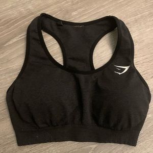 Black medium support gymshark sports bra